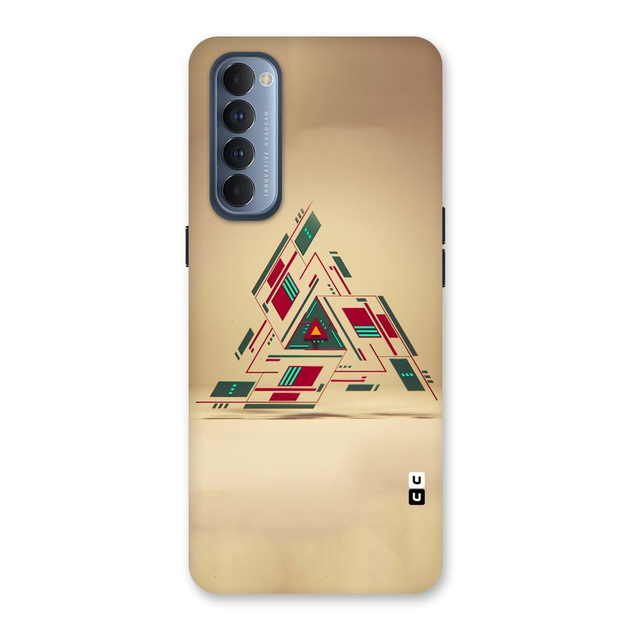 Maze Triangle Back Case for Reno4 Pro
