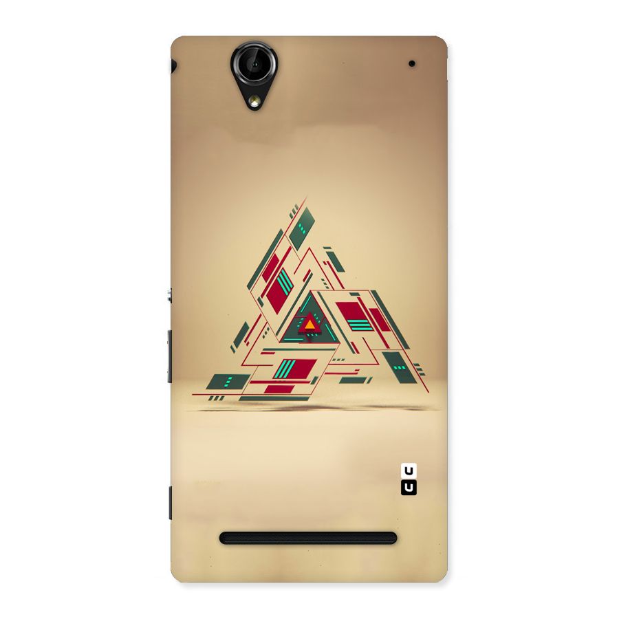 Maze Triangle Back Case for Sony Xperia T2