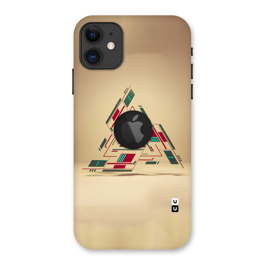 Maze Triangle Back Case for iPhone 11 Logo Cut