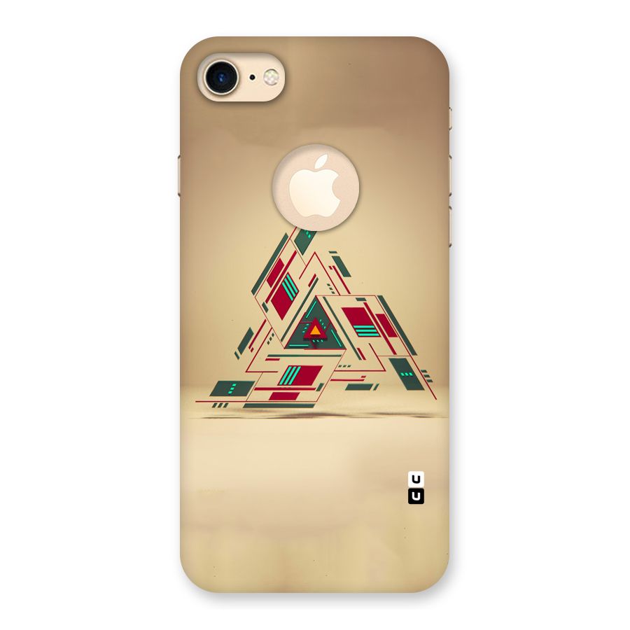 Maze Triangle Back Case for iPhone 7 Logo Cut