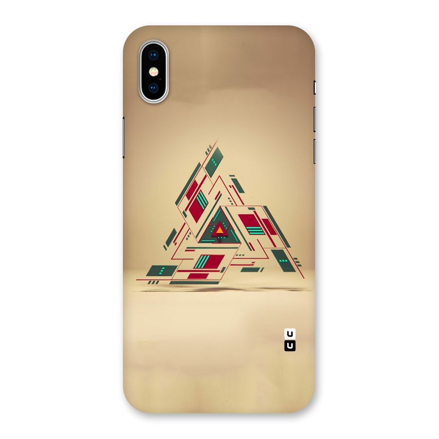 Maze Triangle Back Case for iPhone XS