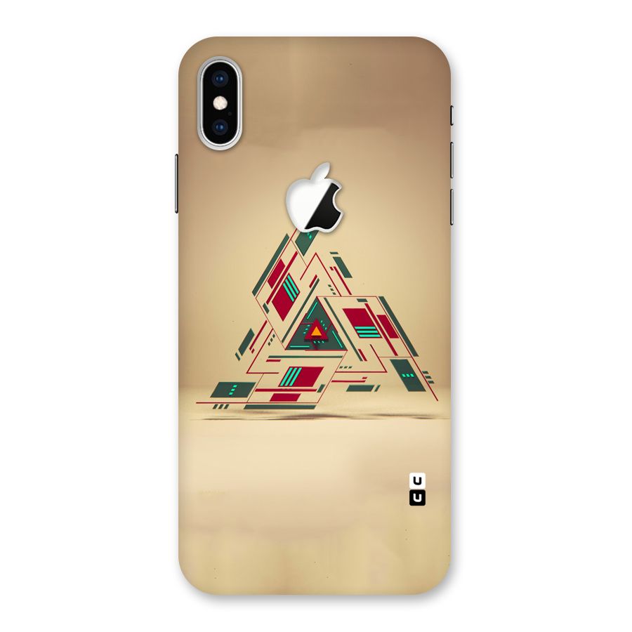 Maze Triangle Back Case for iPhone XS Max Apple Cut
