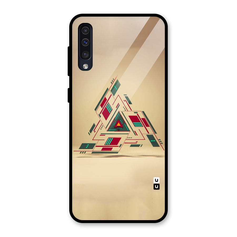 Maze Triangle Glass Back Case for Galaxy A30s