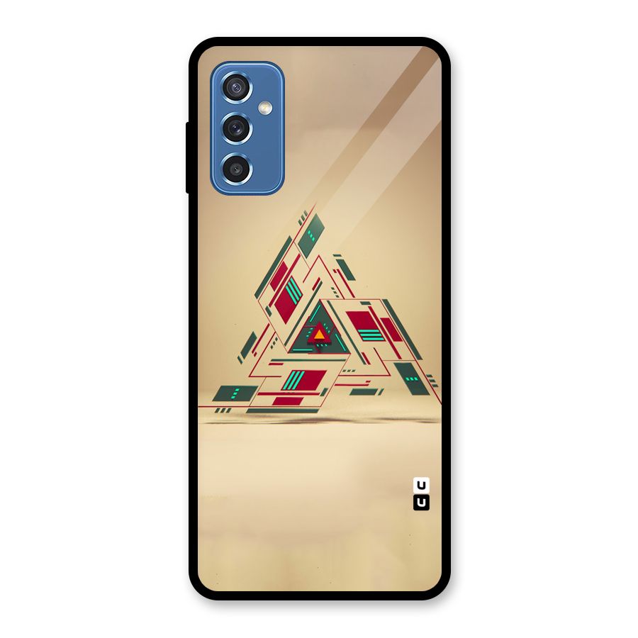 Maze Triangle Glass Back Case for Galaxy M52 5G