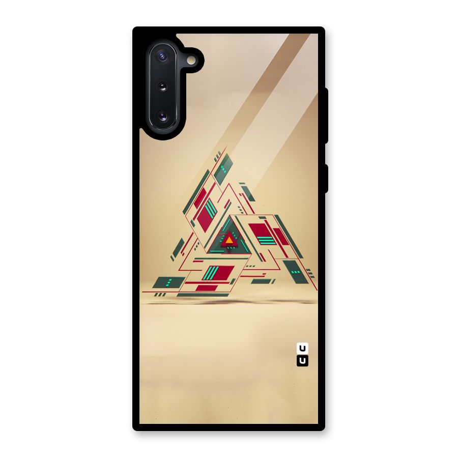 Maze Triangle Glass Back Case for Galaxy Note 10