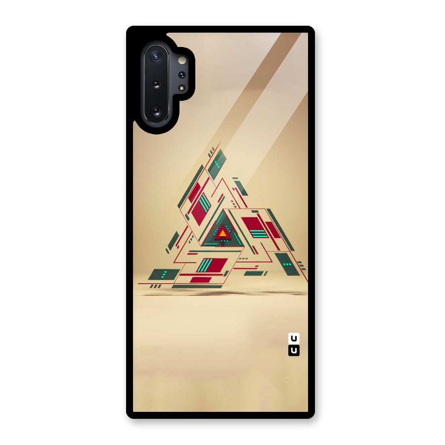 Maze Triangle Glass Back Case for Galaxy Note 10 Plus