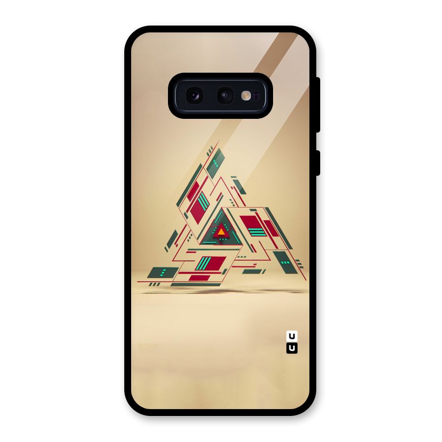 Maze Triangle Glass Back Case for Galaxy S10e