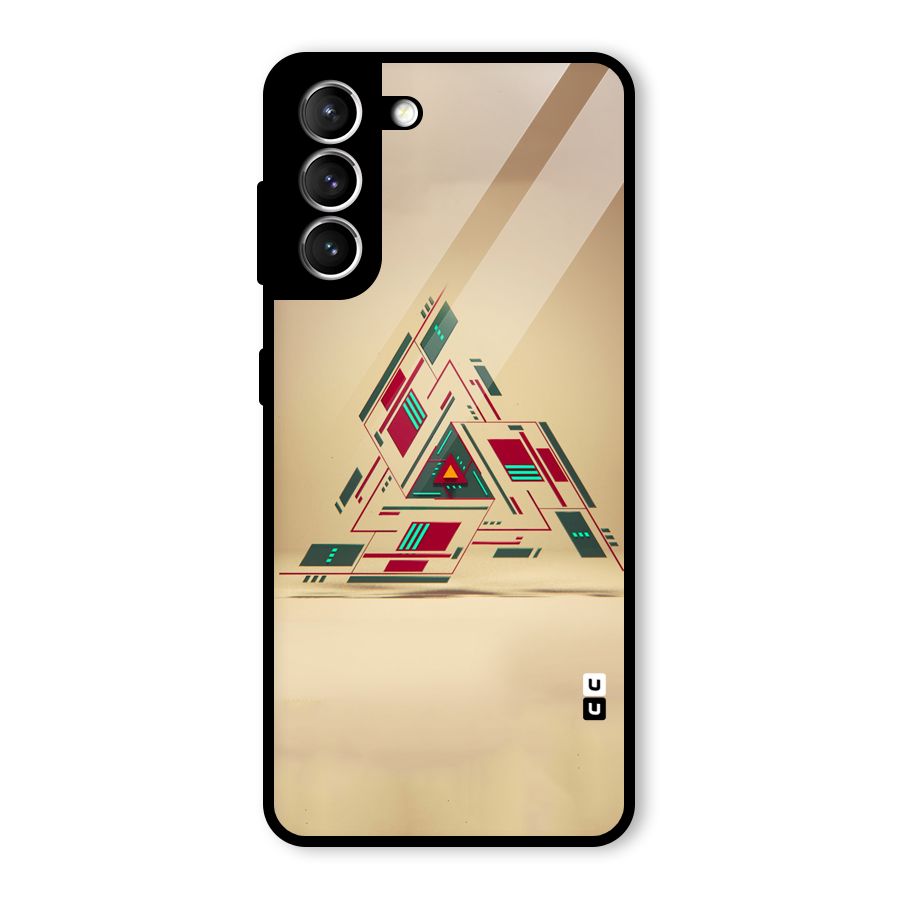 Maze Triangle Glass Back Case for Galaxy S21 5G