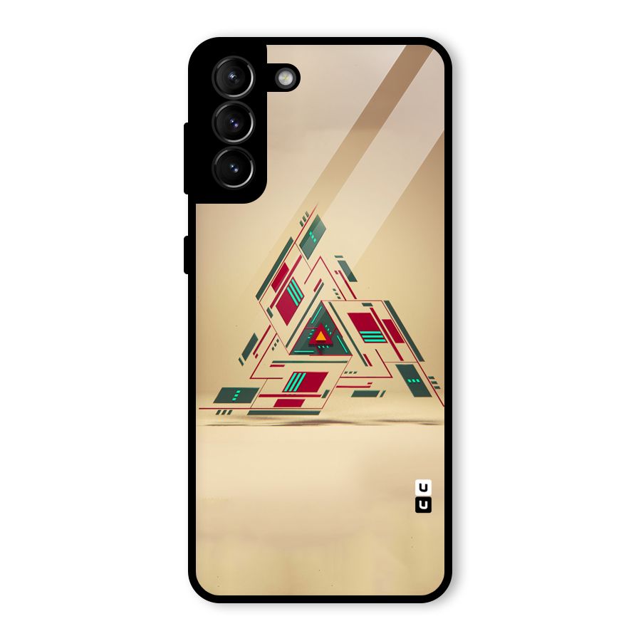 Maze Triangle Glass Back Case for Galaxy S21 Plus