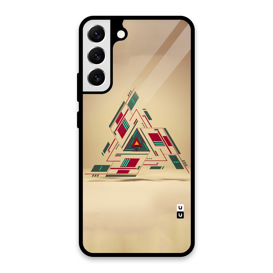 Maze Triangle Glass Back Case for Galaxy S22 Plus 5G