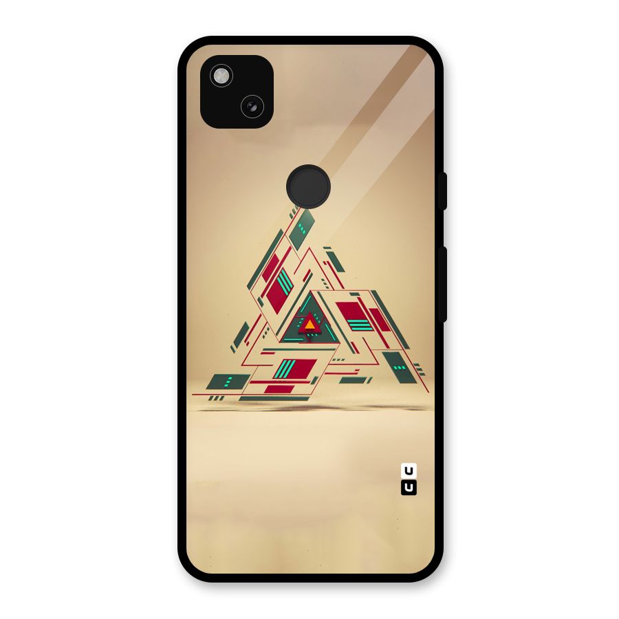 Maze Triangle Glass Back Case for Google Pixel 4a