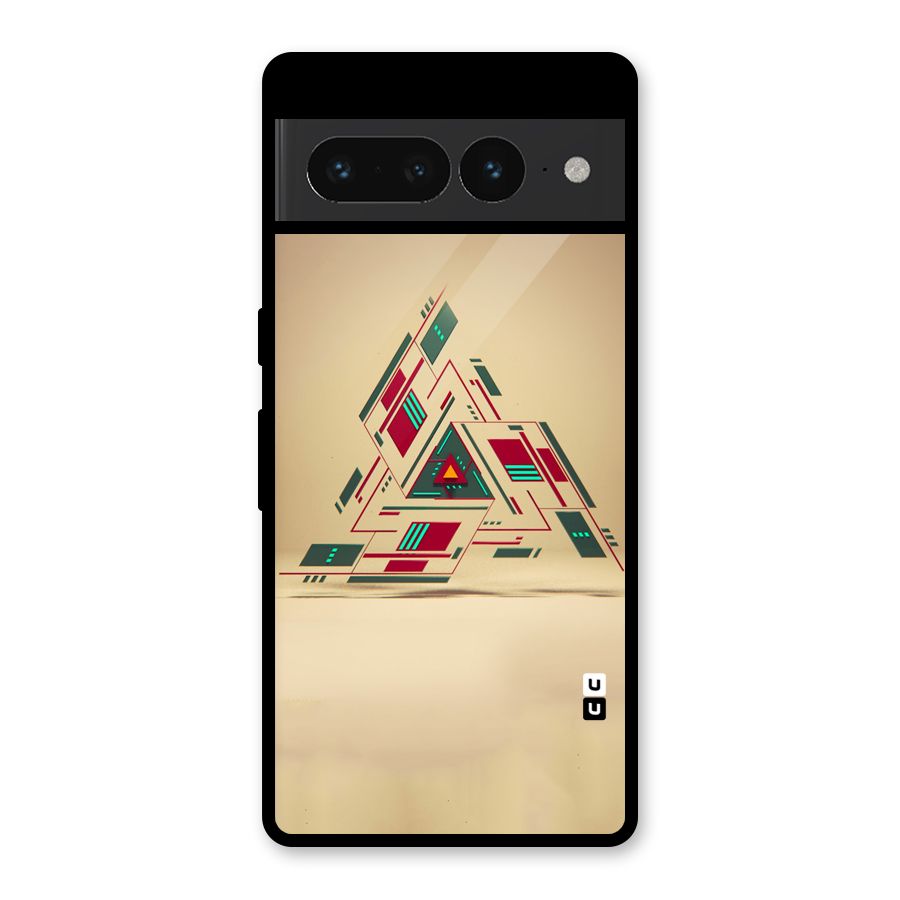 Maze Triangle Glass Back Case for Google Pixel 7 Pro