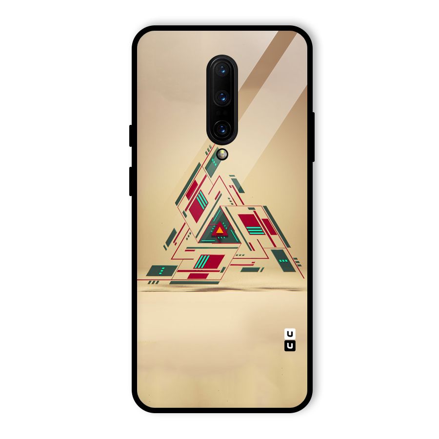 Maze Triangle Glass Back Case for OnePlus 7 Pro