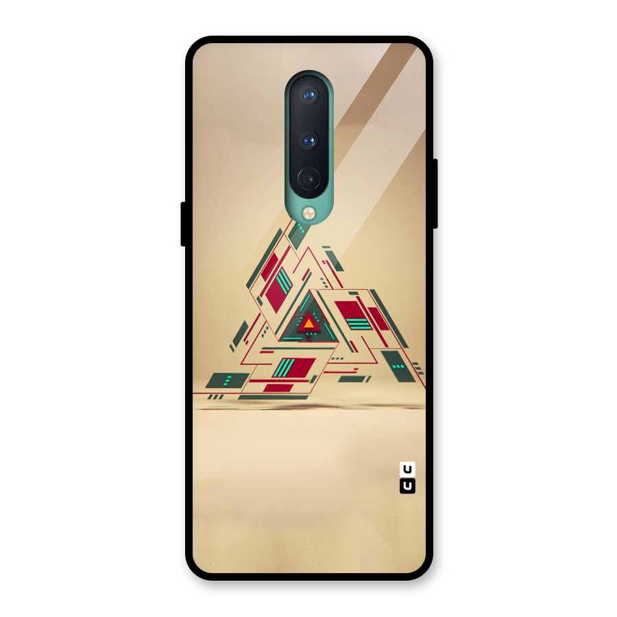 Maze Triangle Glass Back Case for OnePlus 8