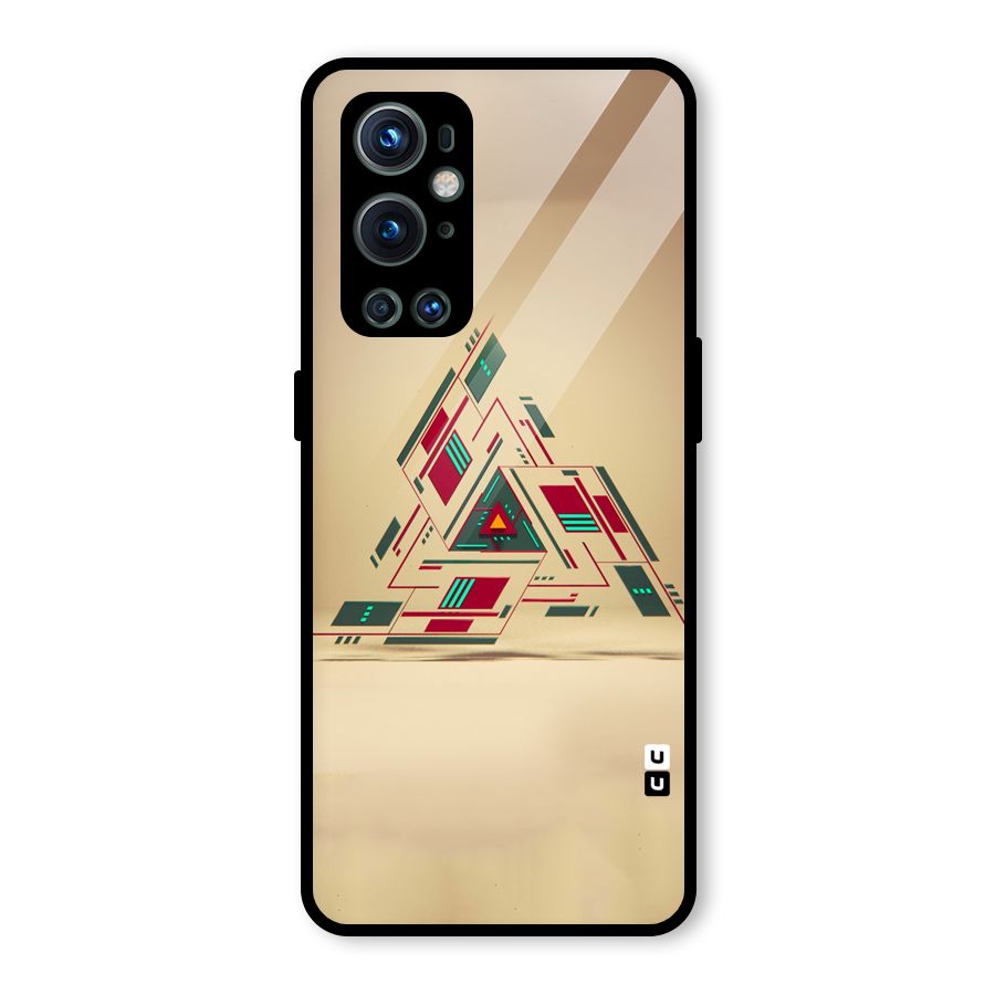 Maze Triangle Glass Back Case for OnePlus 9 Pro
