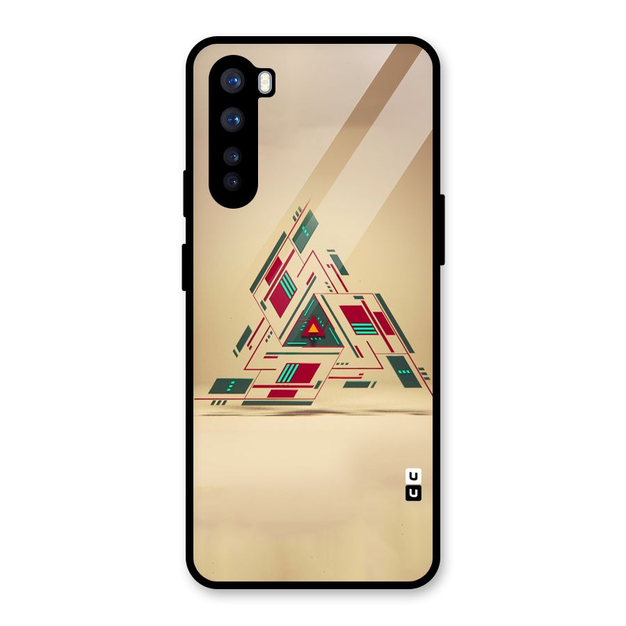 Maze Triangle Glass Back Case for OnePlus Nord