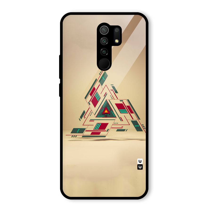 Maze Triangle Glass Back Case for Poco M2