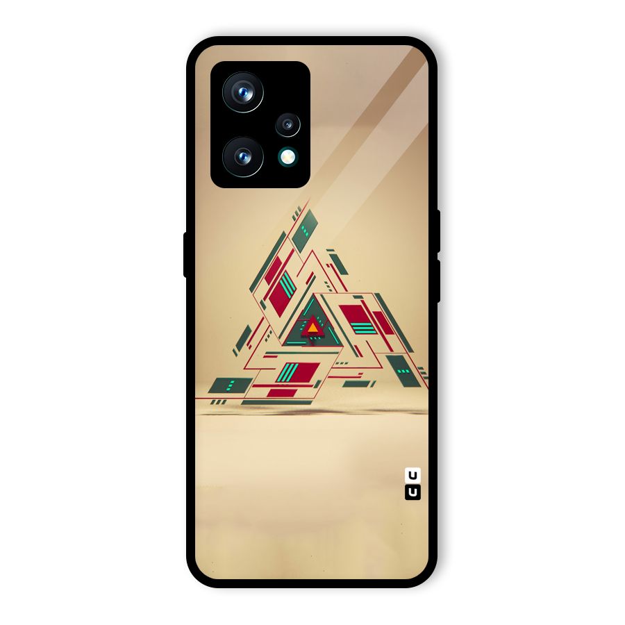 Maze Triangle Glass Back Case for Realme 9 Pro Plus 5G
