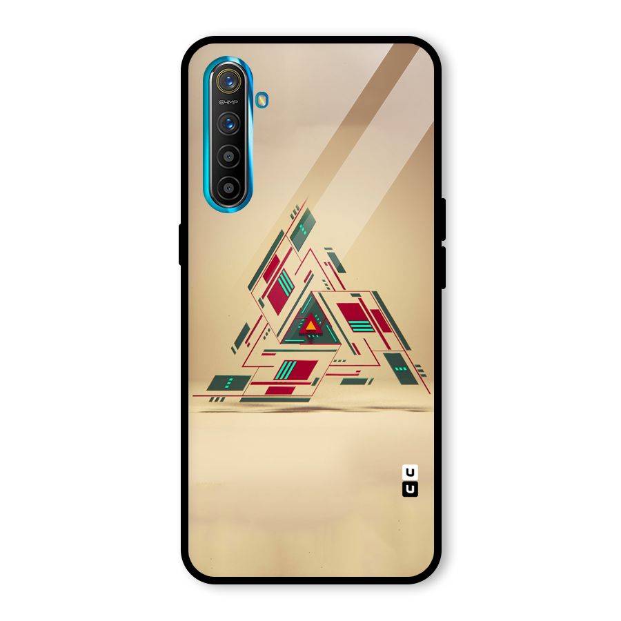 Maze Triangle Glass Back Case for Realme X2