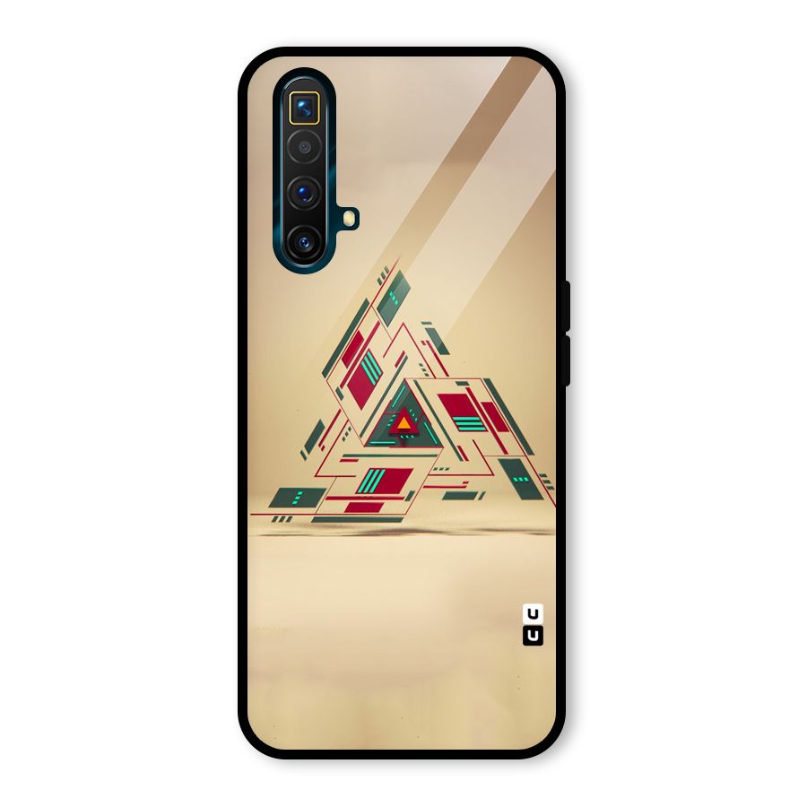 Maze Triangle Glass Back Case for Realme X3