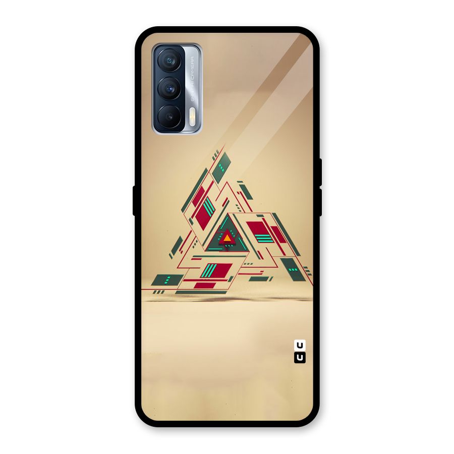 Maze Triangle Glass Back Case for Realme X7