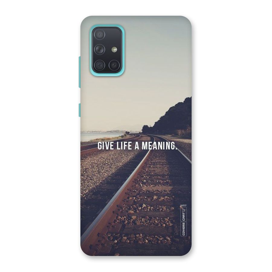Meaning To Life Back Case for Galaxy A71