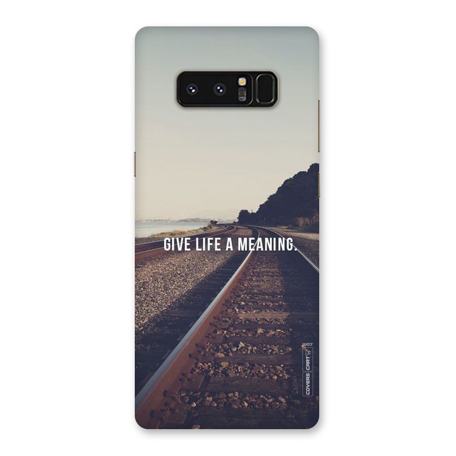 Meaning To Life Back Case for Galaxy Note 8