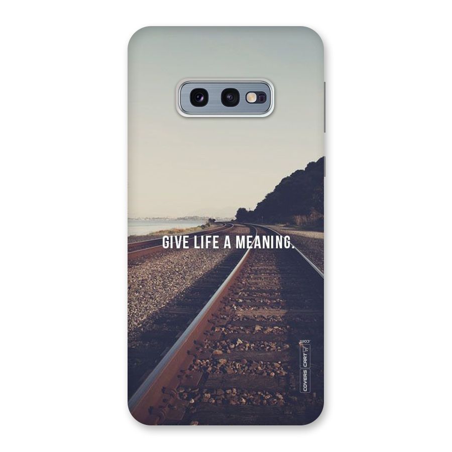 Meaning To Life Back Case for Galaxy S10e