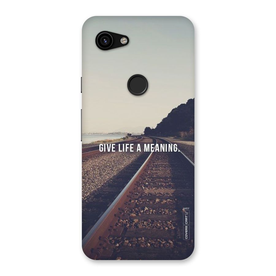 Meaning To Life Back Case for Google Pixel 3a