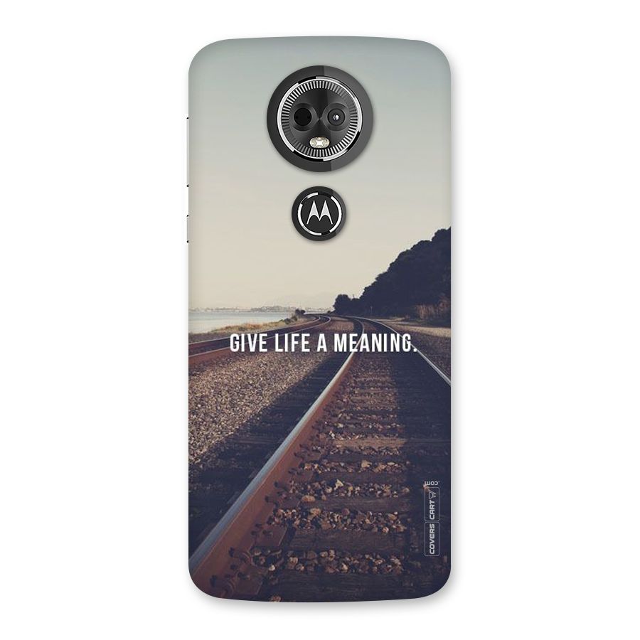 Meaning To Life Back Case for Moto E5 Plus