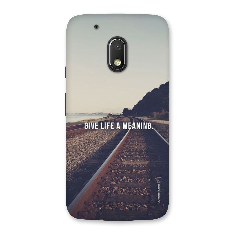 Meaning To Life Back Case for Moto G4 Play