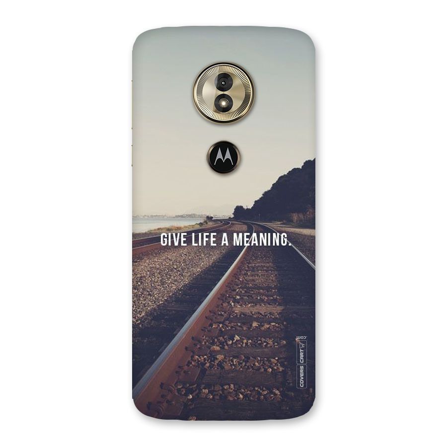 Meaning To Life Back Case for Moto G6 Play
