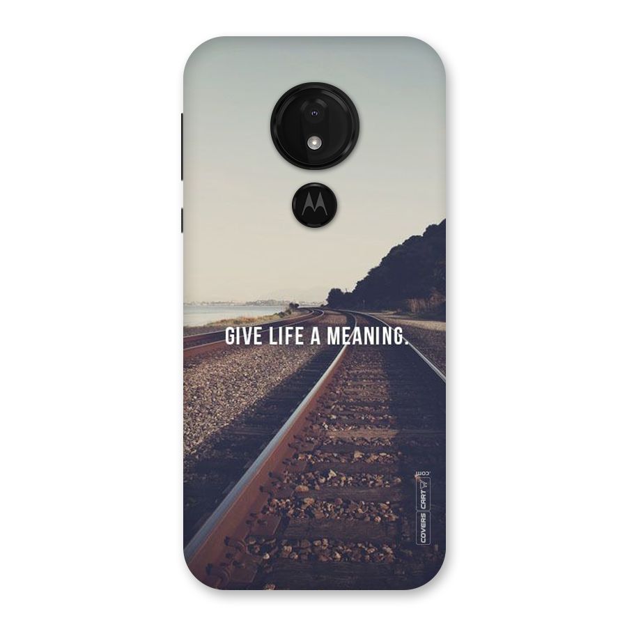 Meaning To Life Back Case for Moto G7 Power