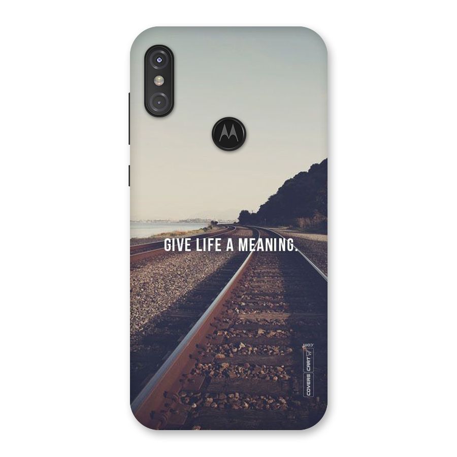 Meaning To Life Back Case for Motorola One Power