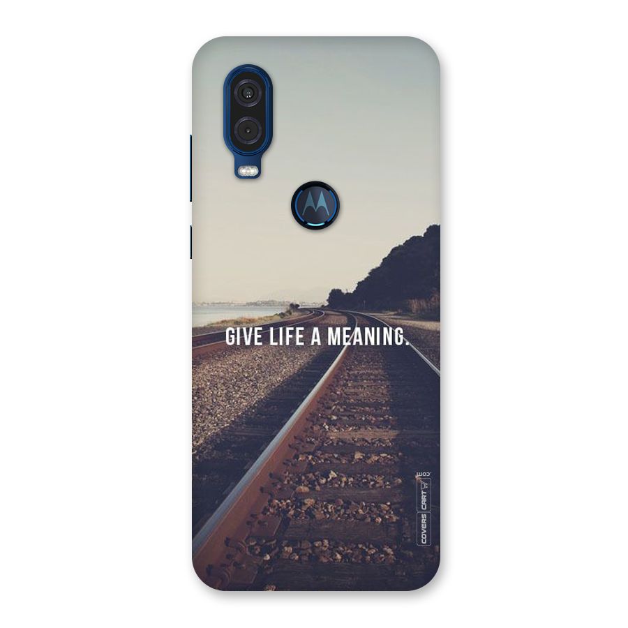 Meaning To Life Back Case for Motorola One Vision