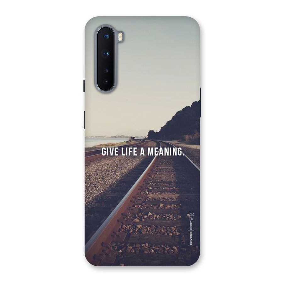 Meaning To Life Back Case for OnePlus Nord