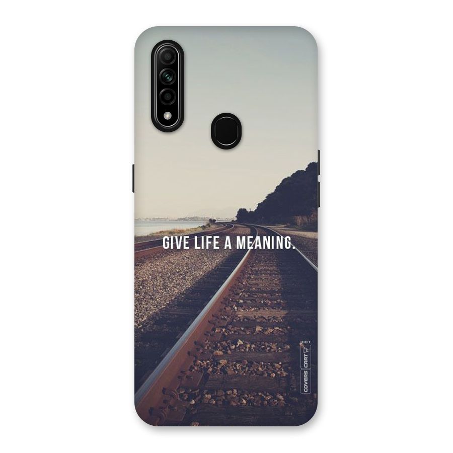 Meaning To Life Back Case for Oppo A31