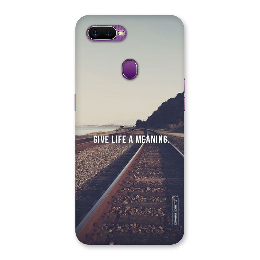Meaning To Life Back Case for Oppo F9