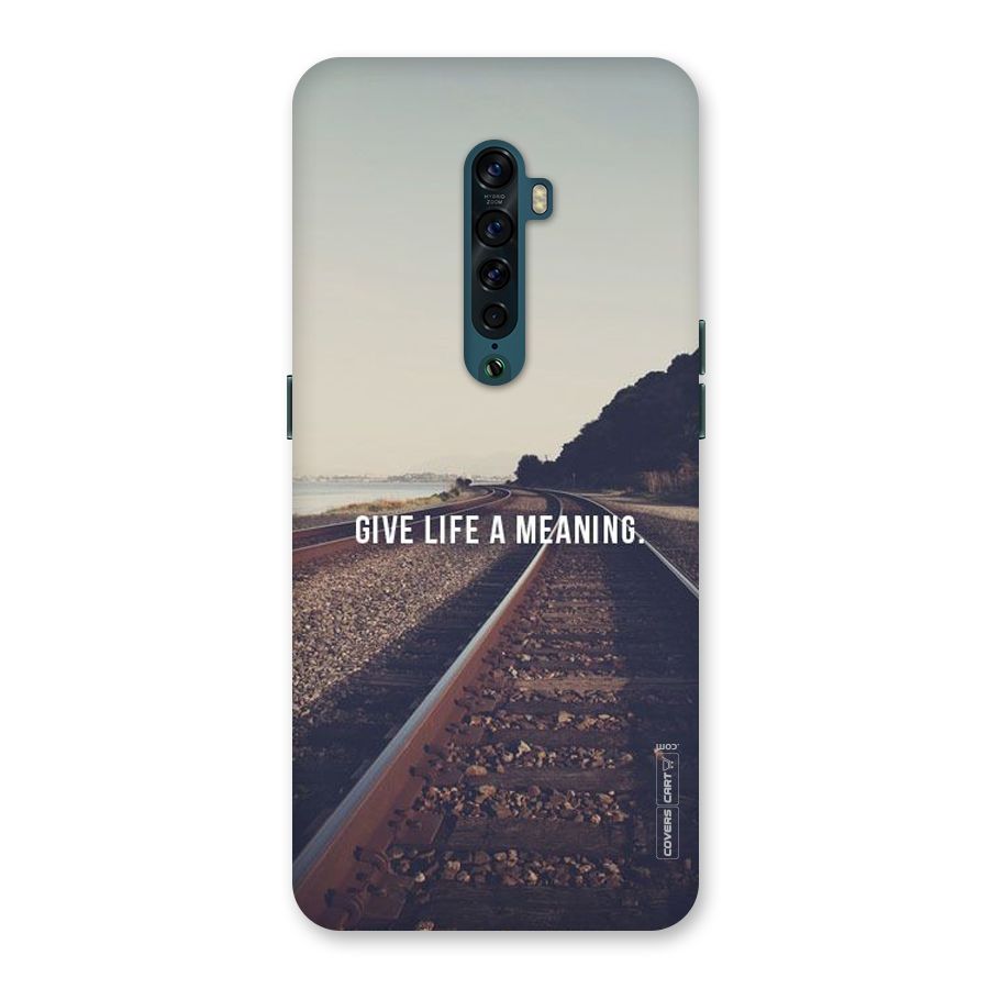 Meaning To Life Back Case for Oppo Reno2