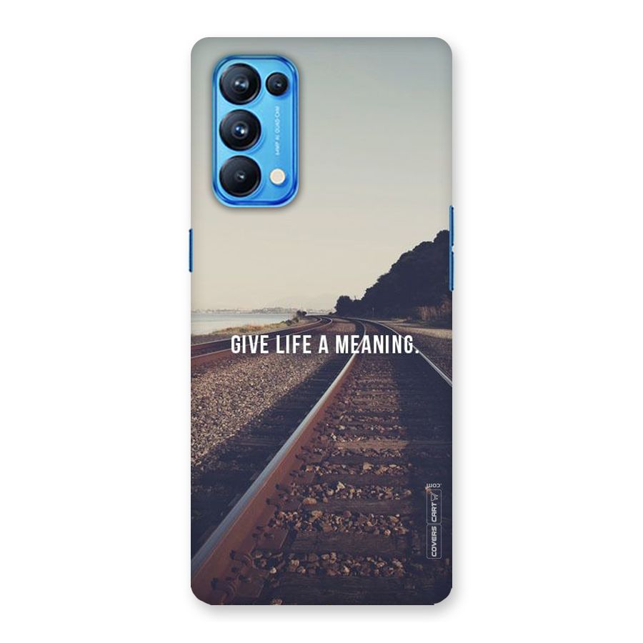 Meaning To Life Back Case for Oppo Reno5 Pro 5G
