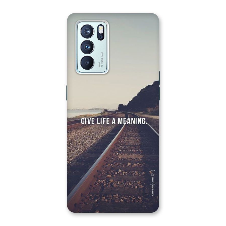Meaning To Life Back Case for Oppo Reno6 Pro 5G