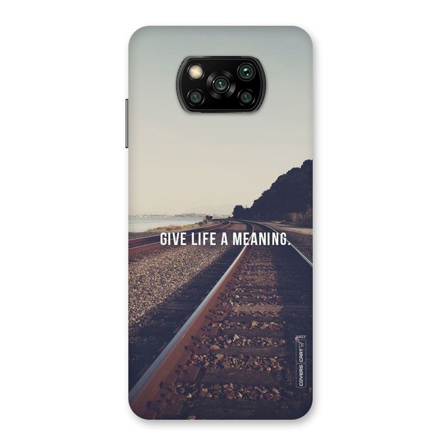 Meaning To Life Back Case for Poco X3