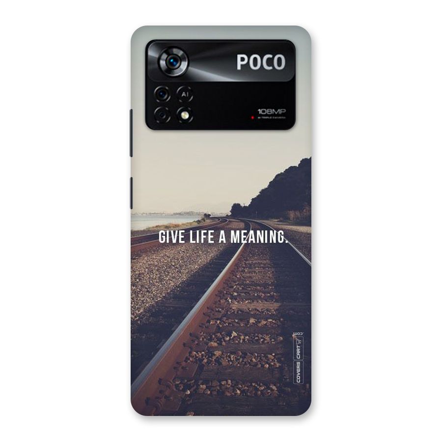 Meaning To Life Back Case for Poco X4 Pro 5G