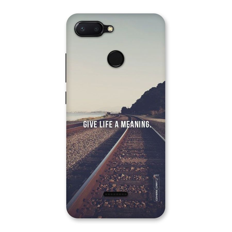 Meaning To Life Back Case for Redmi 6