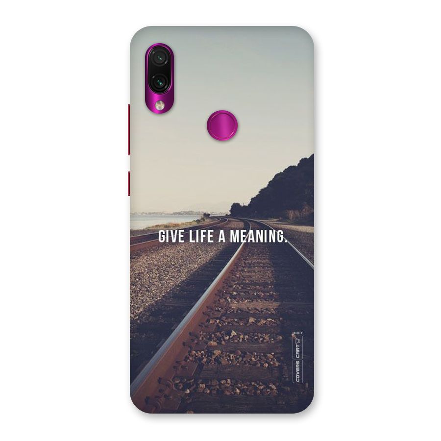 Meaning To Life Back Case for Redmi Note 7 Pro
