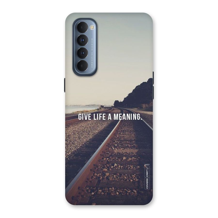Meaning To Life Back Case for Reno4 Pro