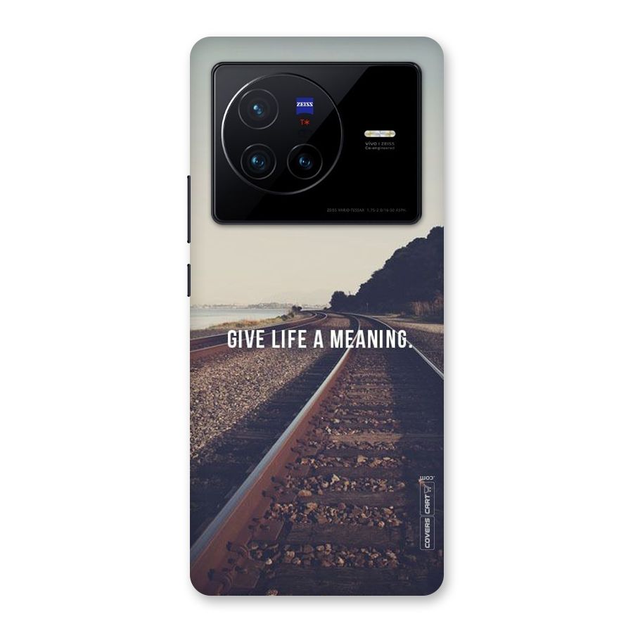 Meaning To Life Back Case for Vivo X80