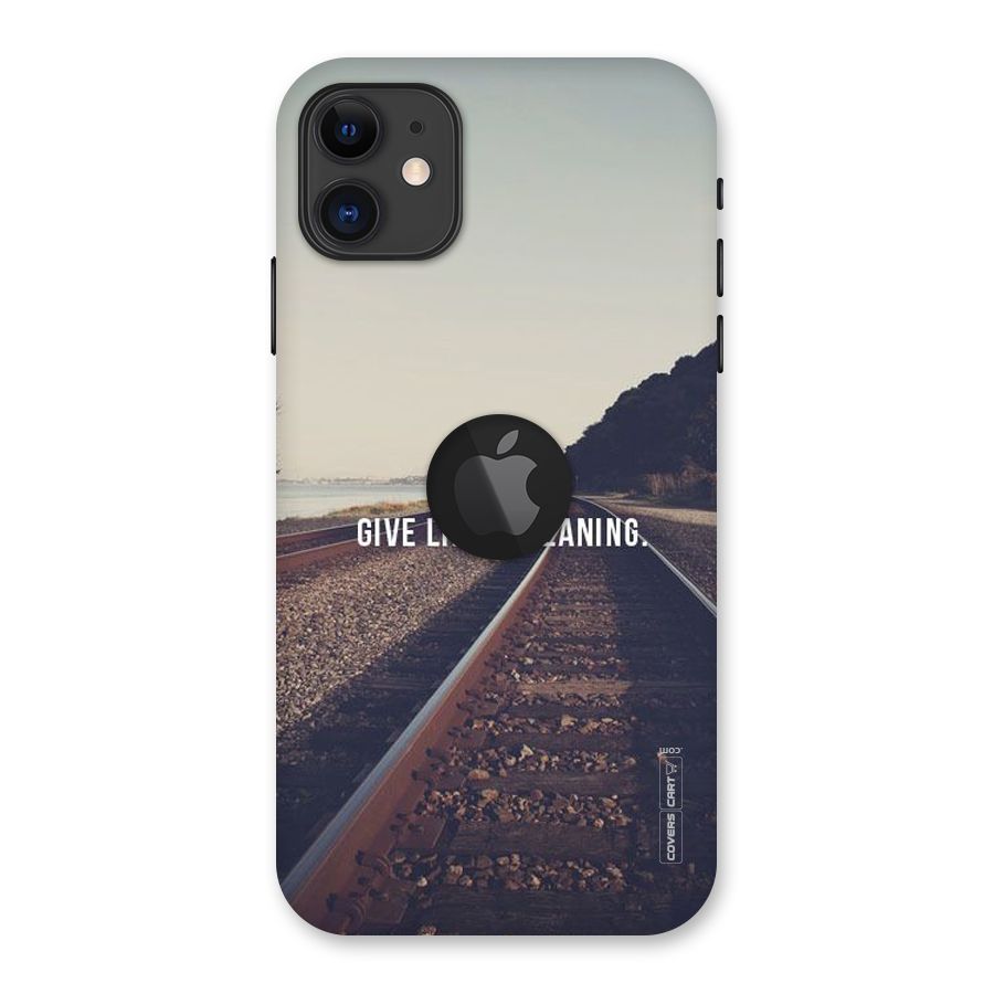 Meaning To Life Back Case for iPhone 11 Logo Cut