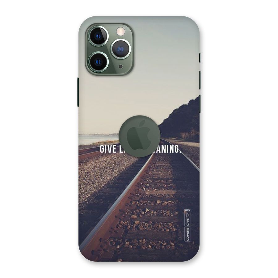 Meaning To Life Back Case for iPhone 11 Pro Logo  Cut