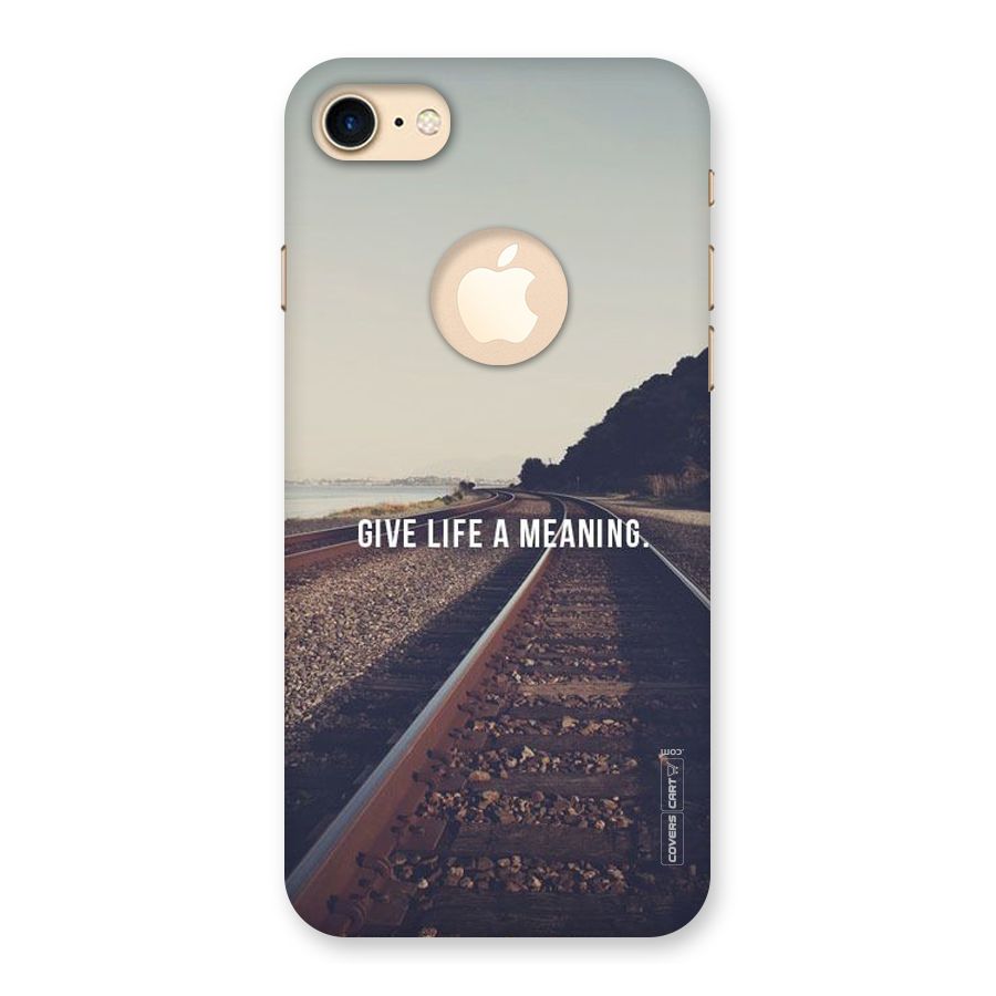 Meaning To Life Back Case for iPhone 8 Logo Cut